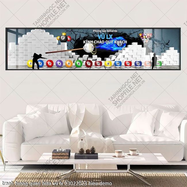 tranh billiard pool snooker bi a bi-a tranh tuong quan bida vu lx 23022023 hieu